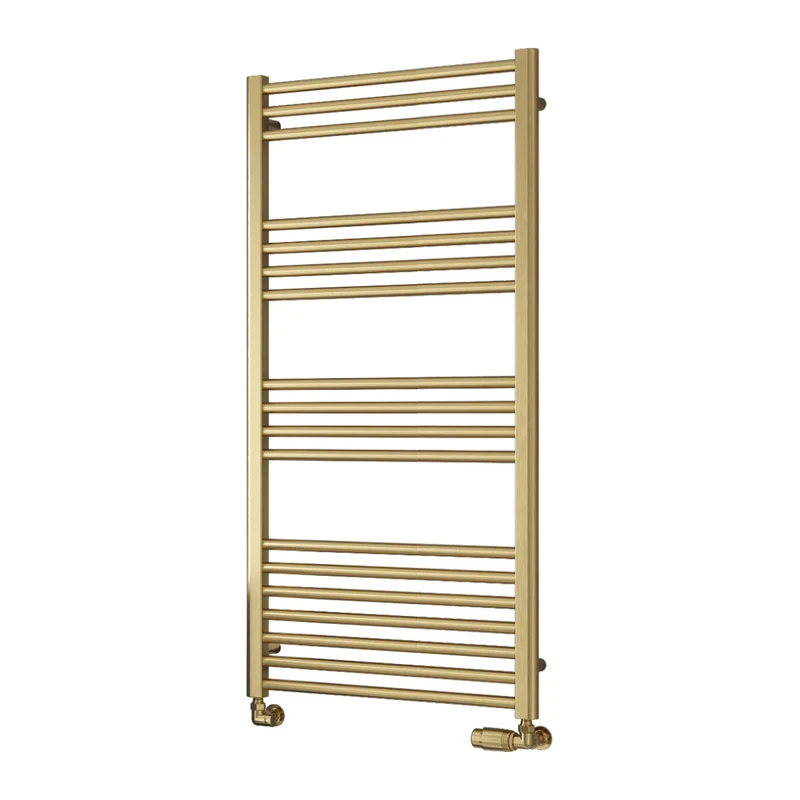 Reina Ottone 1200 x 600mm Heated Towel Rail - Brushed Brass