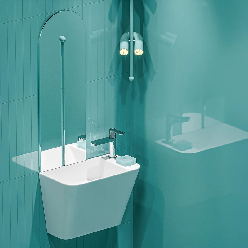 Primo 280mm Wall Hung Monoblock Basin - White