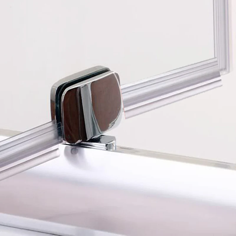 Aica porte de douche pivotante,paroi de douche,76/80/90x185cm, installation en niche,poignée inox,verre 6mm,sans receveur