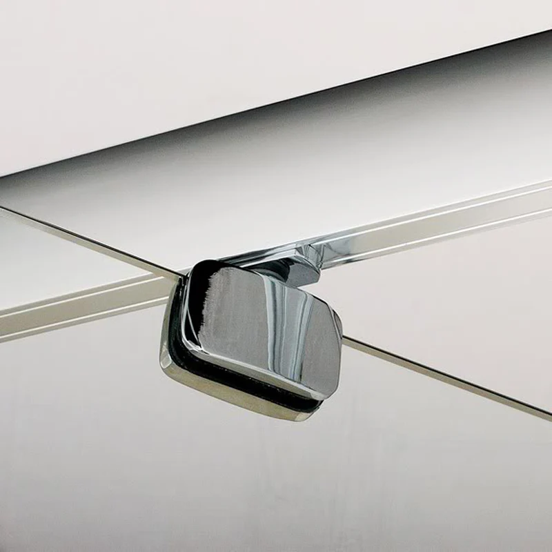 Aica porte de douche pivotante,paroi de douche,76/80/90x185cm, installation en niche,poignée inox,verre 6mm,sans receveur