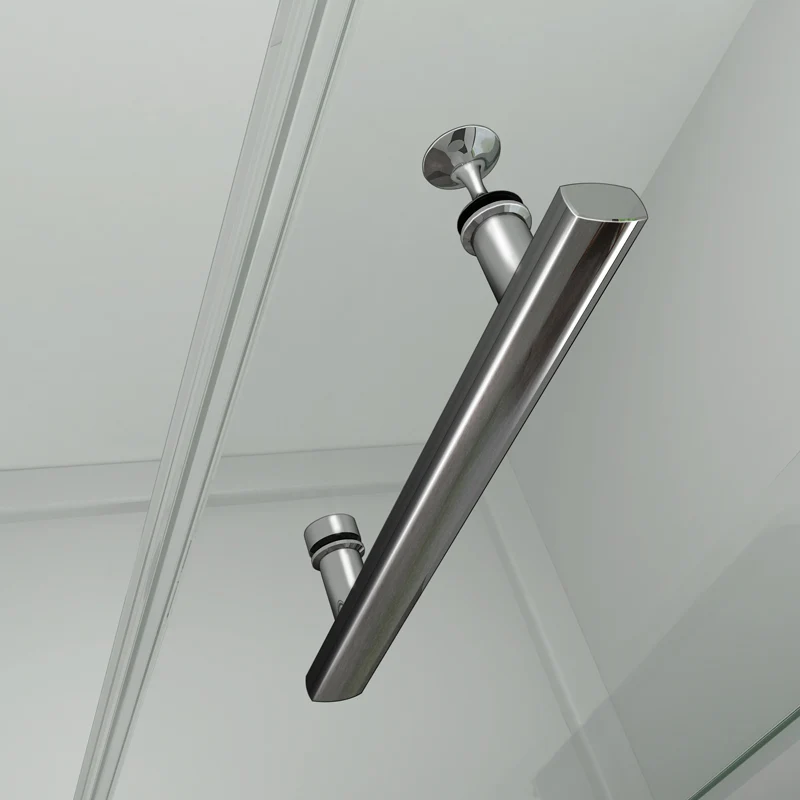 Aica 185cm cabine de douche porte coulissante avec paroi de douche pas de receveur