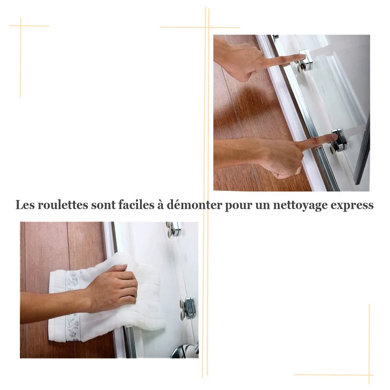 Aica 185cm cabine de douche porte coulissante avec paroi de douche pas de receveur
