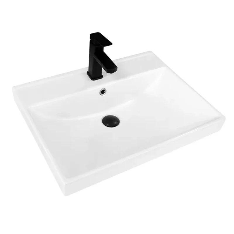 Linea Set On 600mm Ceramic Basin 1 Taphole