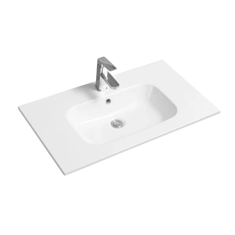 Milan Set On 800mm Ceramic Basin 1 Taphole