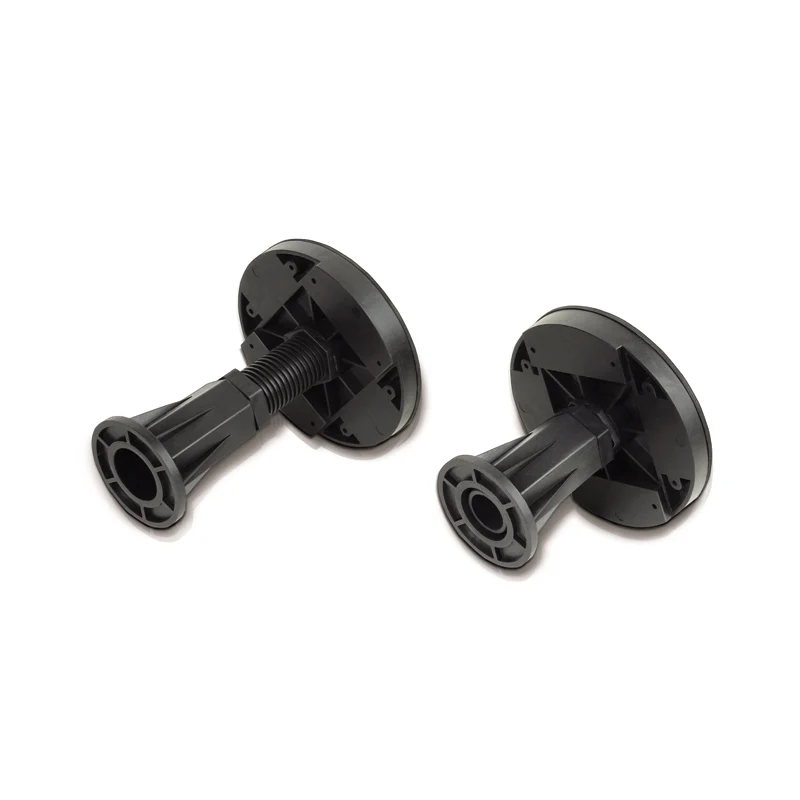 Aica receveur de douche blanc extra plat carré avec le kit de plinthe et pieds et bonde de douche, sq