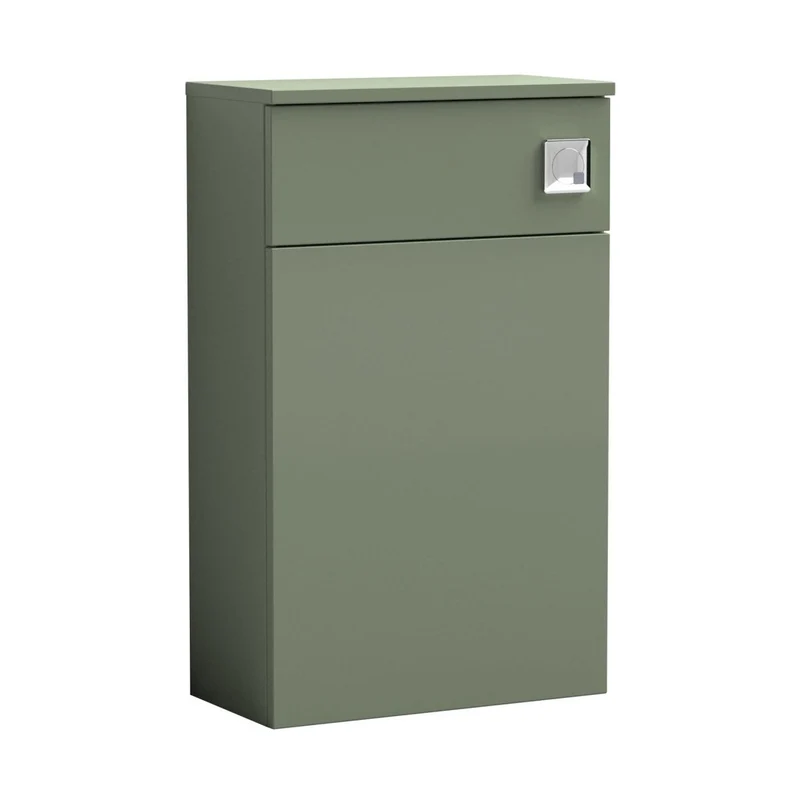 Nuie Arno 500mm Wc Unit Contemporary Satin Green MFC Painted Matt 818x502x260mm