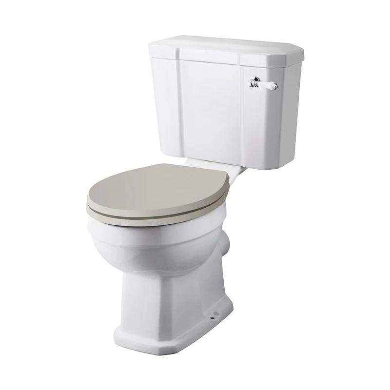 Hudson Reed Richmond Close Coupled Pan & Cistern Trad Gloss White Vitreous China 795x474x720mm