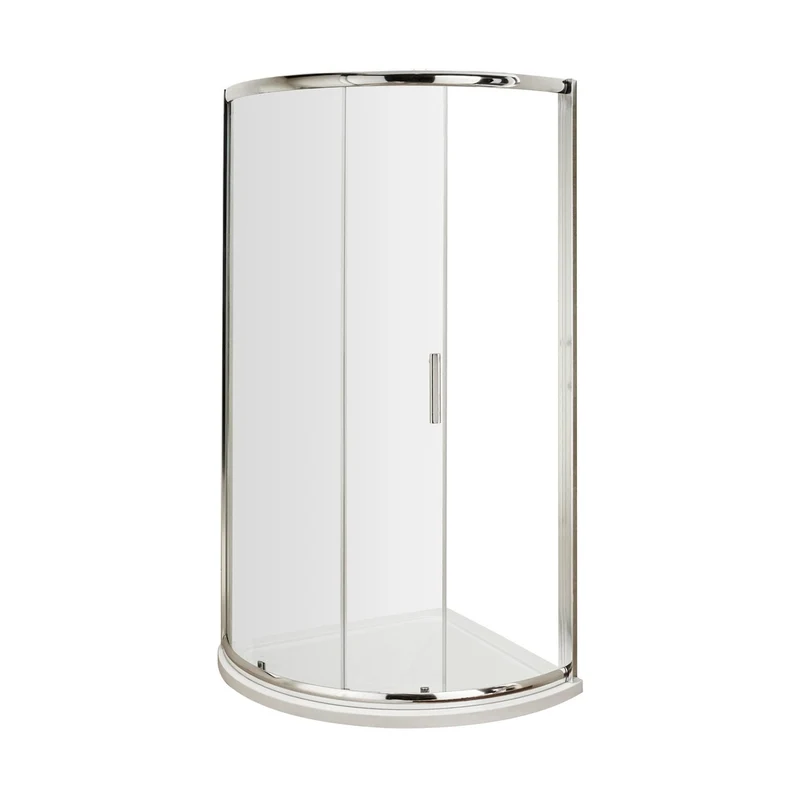 Hudson Reed Pacific 860mm Single Entry Quadrant Contemp Chrome Aluminium,metal 1850x910x910mm - AQSE1