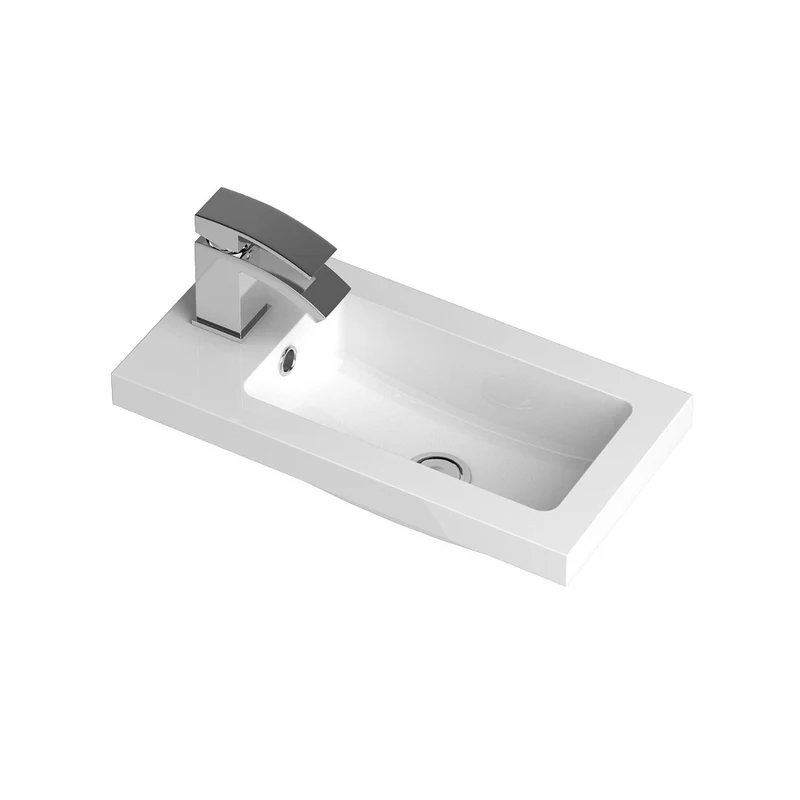 Hudson Reed 1 Tap Hole 500mm Polymarble Compact Basin