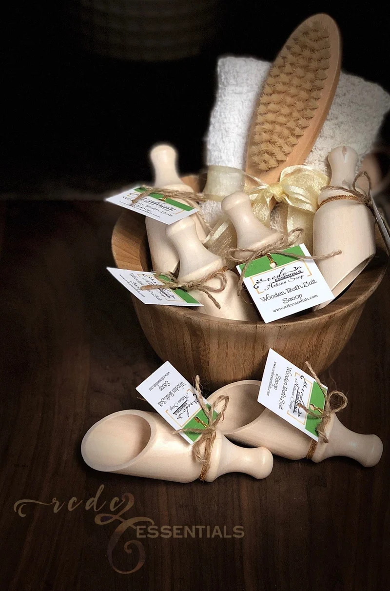 Wooden Bath Salt Scoop
