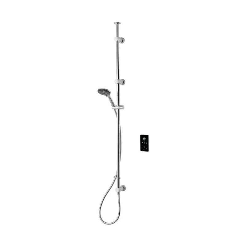 Triton ENVi 9.0kW Thermostatic Electric Shower With Ceiling Fed Kit - Silver
