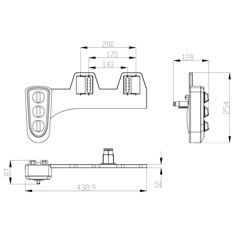 Eliseo Ricci Universal Toilet Seat Bidet
