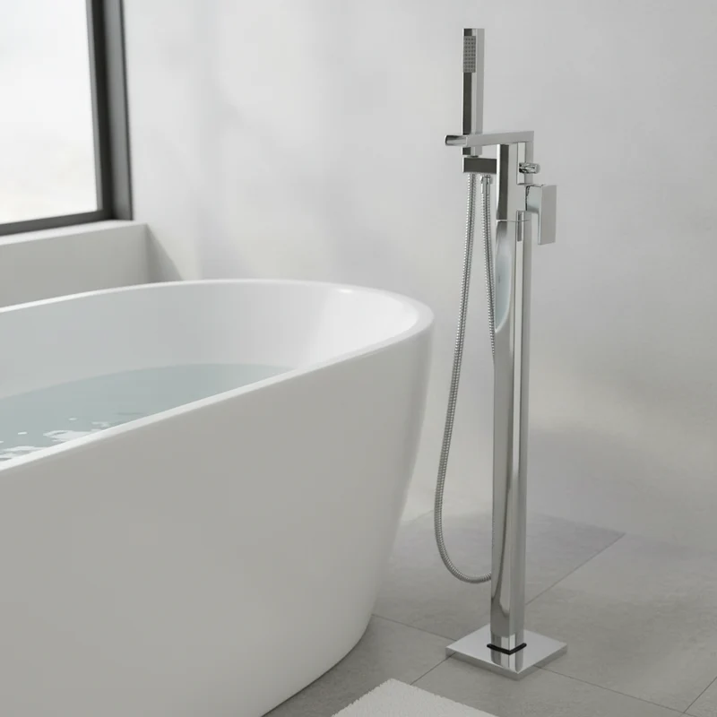 Eliseo Ricci Free Fall Floor Standing Bath Shower Mixer