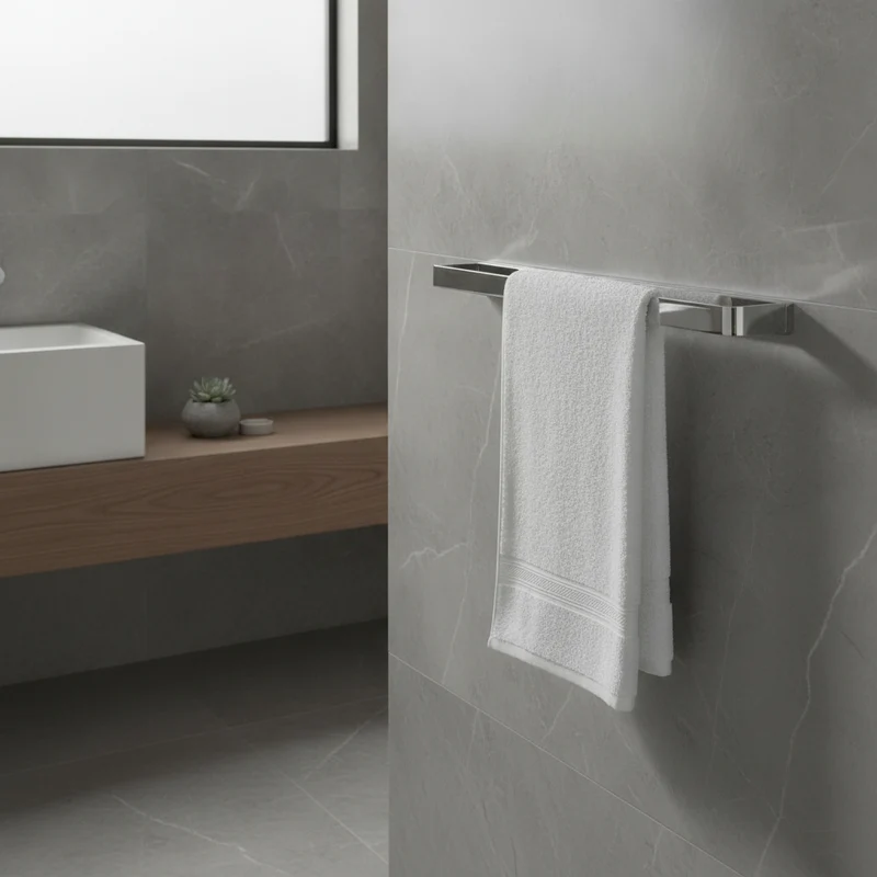 Vesu Disc Chrome Towel Rail