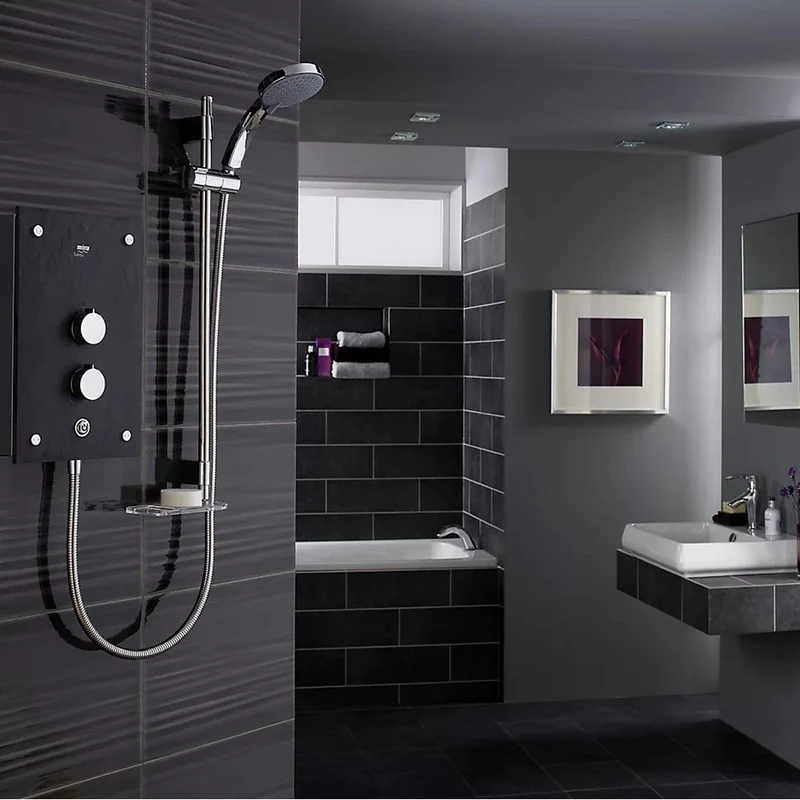 Mira Galena 9.8kW Slate c/w Citrus Fittings