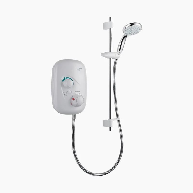 Mira Event XS Thermostatic + Fittings White/Chrome Power Shower