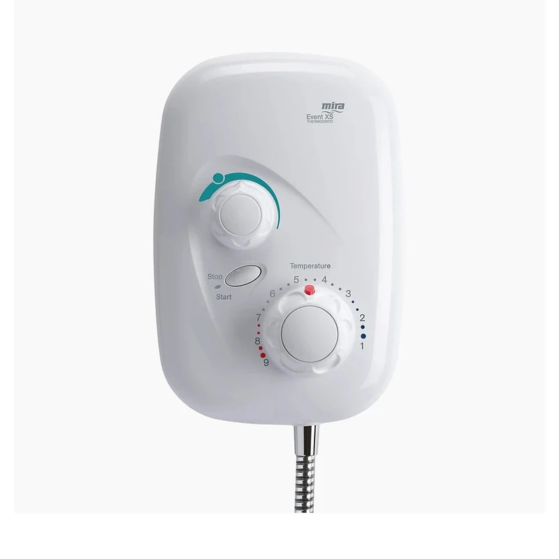 Mira Event XS Thermostatic + Fittings White/Chrome Power Shower