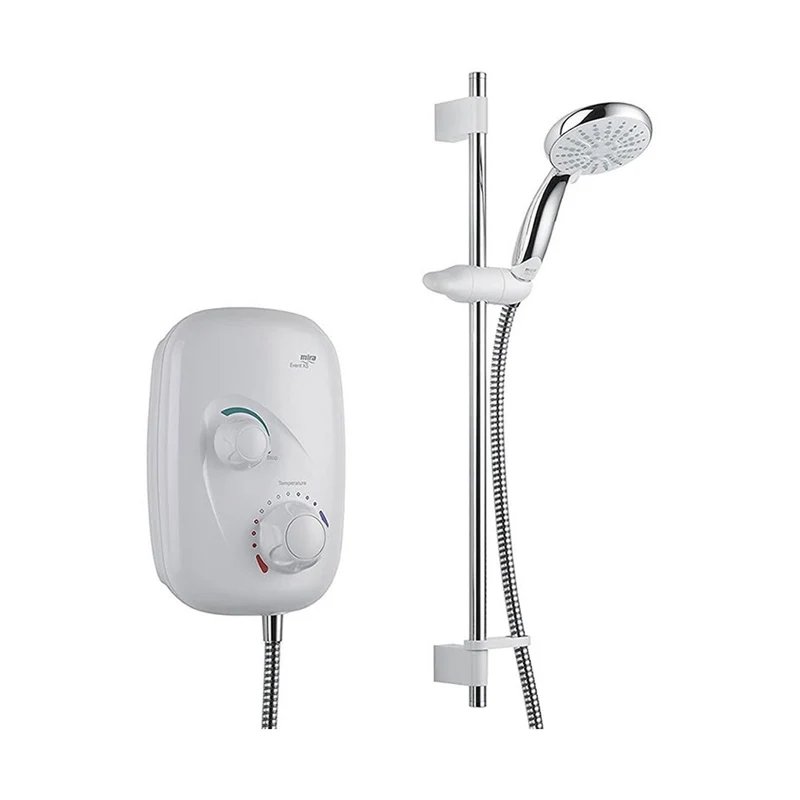 Mira Event XS Manual + Fittings White/Chrome Power Shower