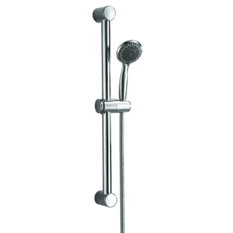 Round Triple Thermostatic Concealed Mixer Shower Kit with Ceiling Mounted 300mm Shower Head, Slide Rail Kit & Body Jets