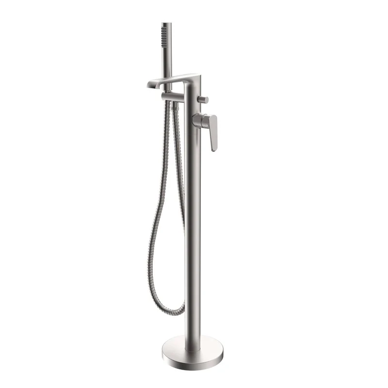 Eliseo Ricci Daytona Freestanding Bath Shower Mixer - Brushed Nickel