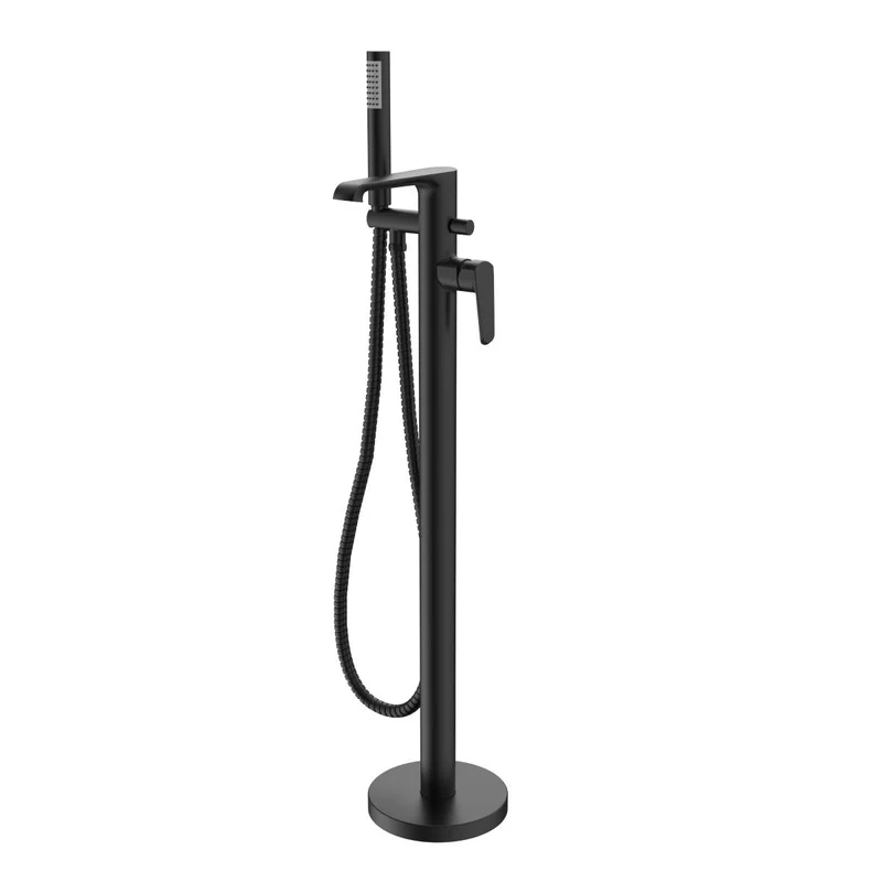 Eliseo Ricci Daytona Freestanding Bath Shower Mixer - Matt Black
