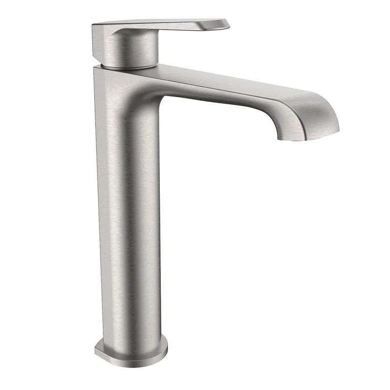 Eliseo Ricci Daytona Tall Mono Basin Mixer - Brushed Nickel