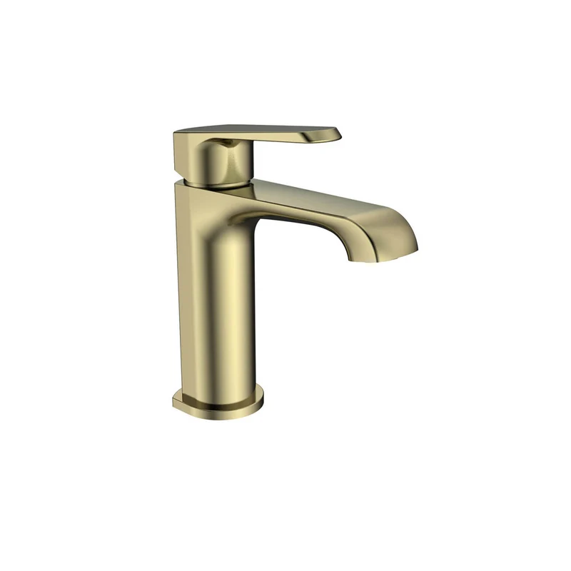 Eliseo Ricci Daytona Mini Mono Basin Mixer - Brushed Brass
