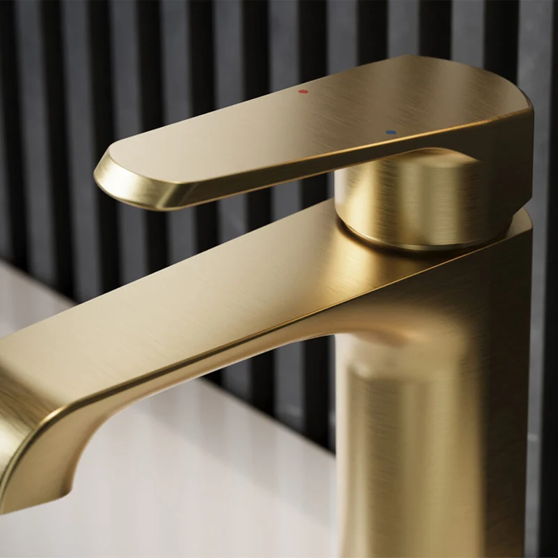 Eliseo Ricci Daytona Mono Basin Mixer - Brushed Brass