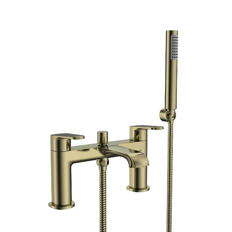 Eliseo Ricci Daytona Bath Shower Mixer - Brushed Brass