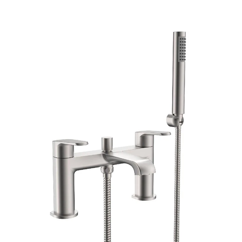 Eliseo Ricci Daytona Bath Shower Mixer - Brushed Nickel