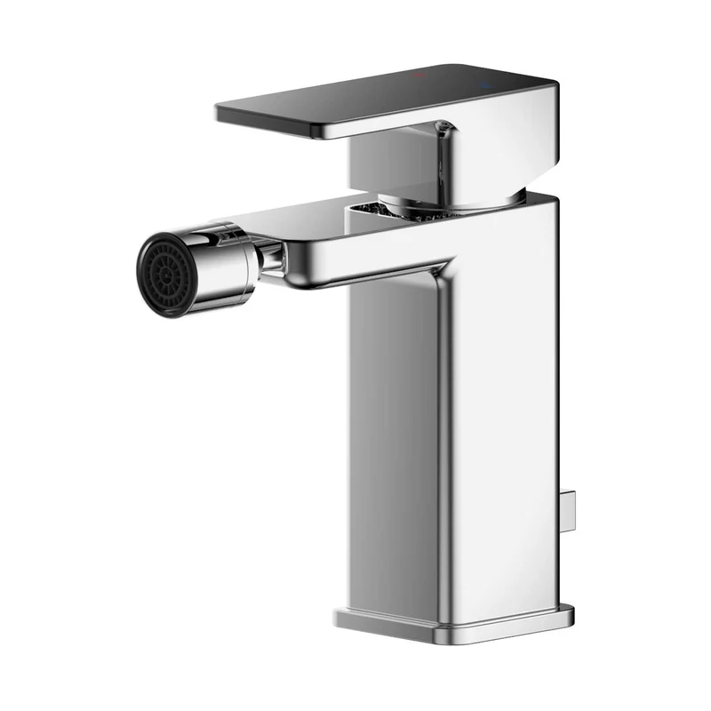 Nuie Windon Mono Bidet Mixer With Pop-up Waste Contemporary Chrome Brass,plastic 150x50x101mm