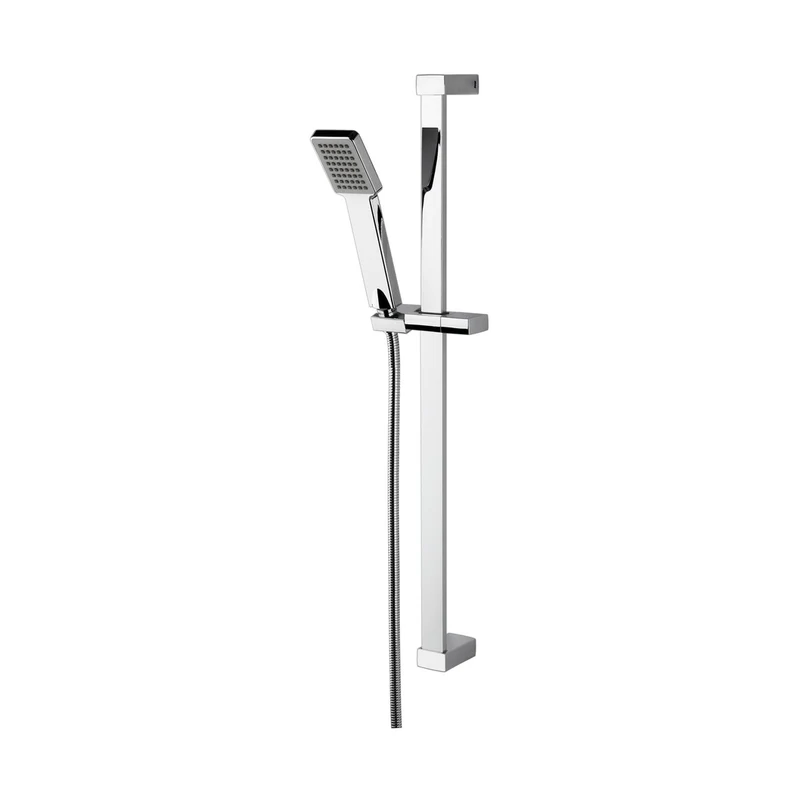 Nuie Slide Rail Kit Contemporary Chrome Brass ABS 700x660x70mm