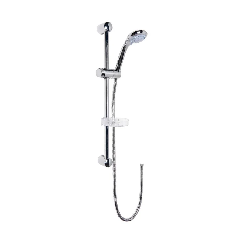 Nuie Slide Rail Kit Contemporary Chrome Brass ABS 595x168x71mm