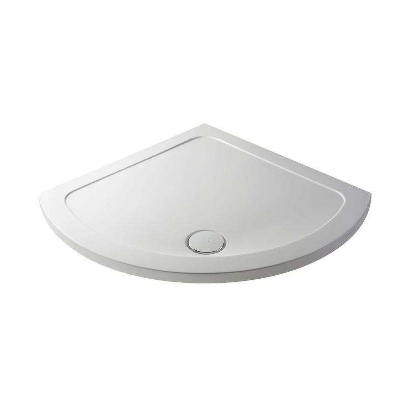 Nuie Quadrant Trays Single Entry Shower Tray 914x914mm Contemporary White Acrylic Capped ABS Caco3 And Pu