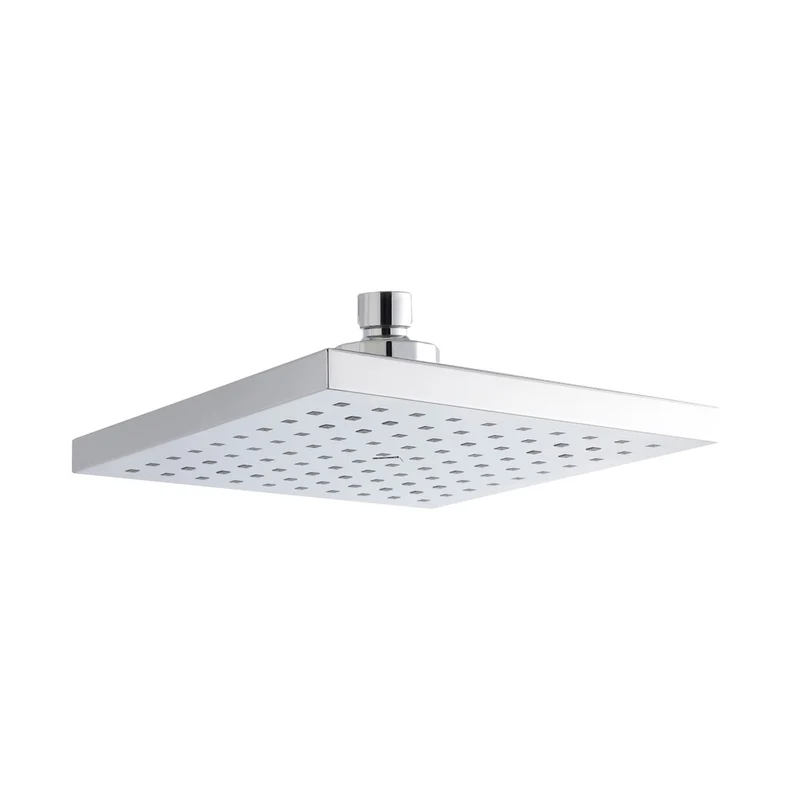 Nuie Fixed Head Contemporary Chrome Brass ABS 60x200x200mm