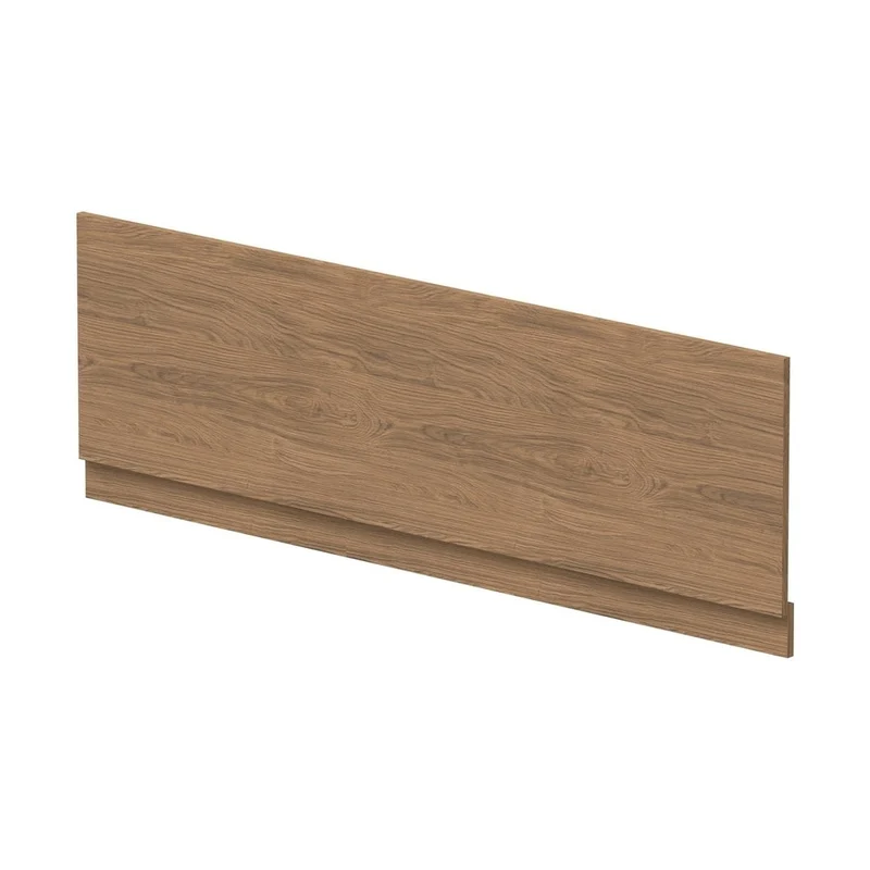 Nuie Bath Panels 1700mm Bath Front Panel Contemporary Antique Oak MFC Textured Woodgrain 560x1695x36mm