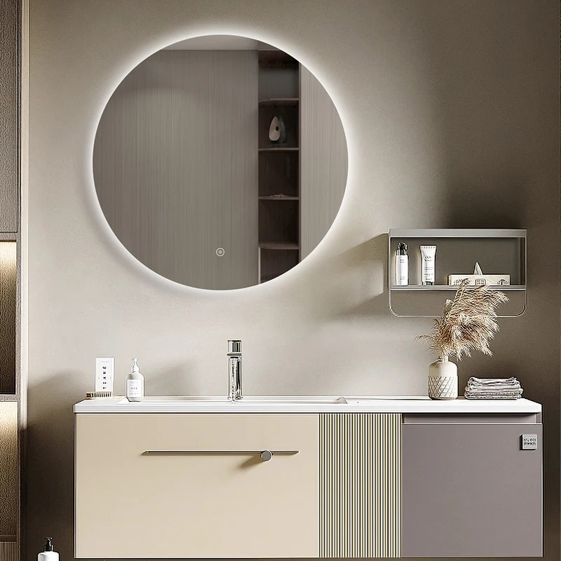 Solero Round Battery Operated 600mm Round LED Mirror