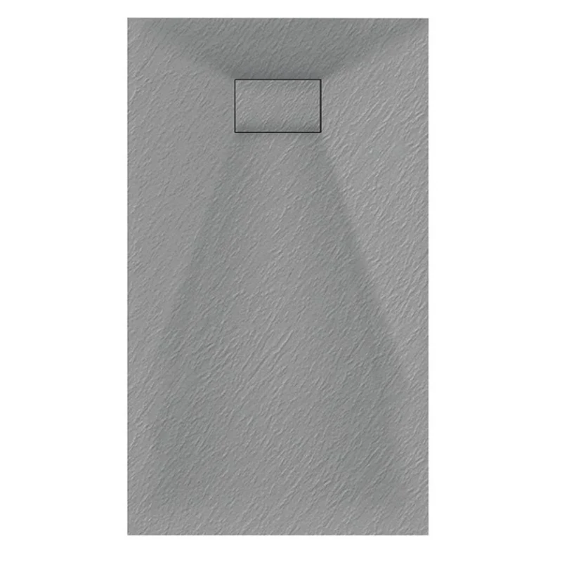 Veloce Uno Rectangle Shower Tray 800 x 1000mm - Grey