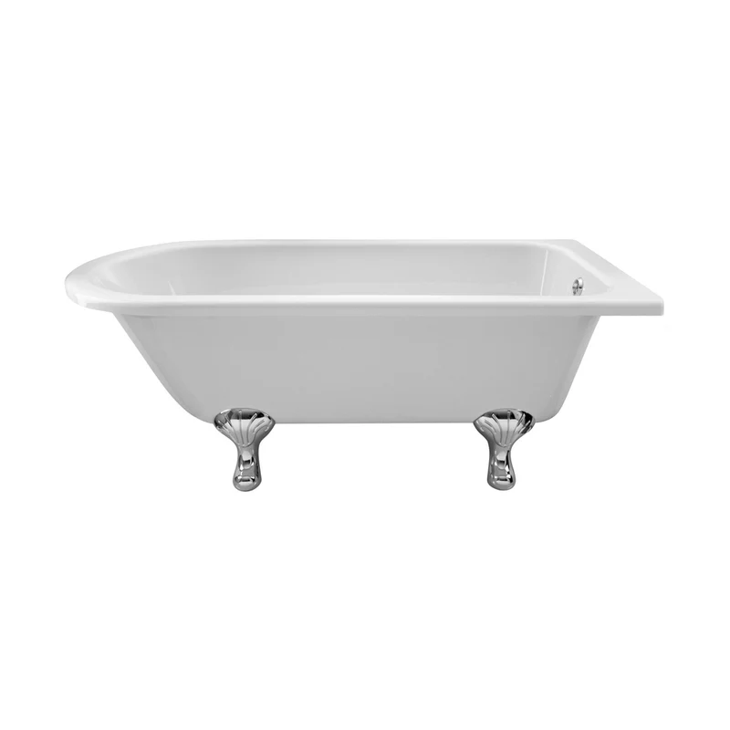 Hudson Reed Winterburn Freestanding Shower Bath - Corbel Leg Set (1700mm) Trad White Acrylic