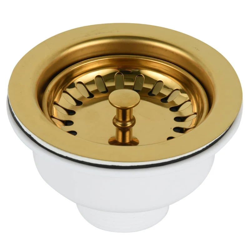 Ellsi Basket Strainer without Overflow - Gold