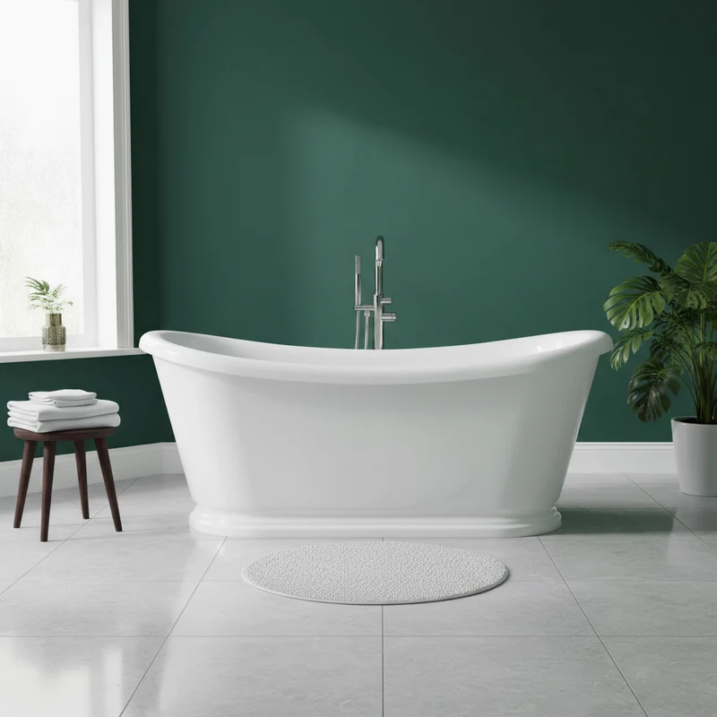 Traditional English Bateau Double Ended Slipper Bath
