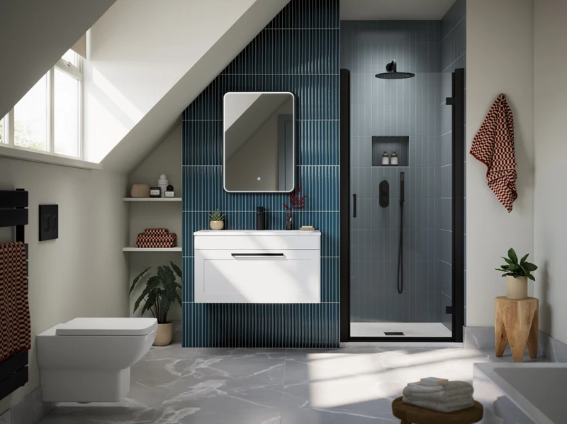 Classique 600mm Wall Hung 1 Drawer Vanity Unit With Marble Stone Basin - Satin White