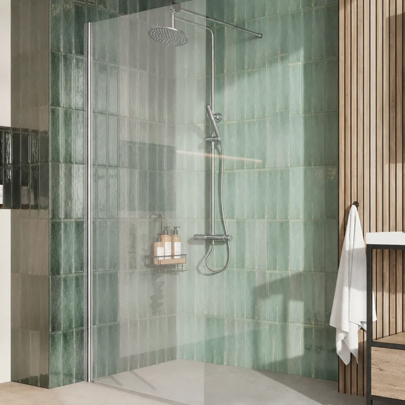 Kiimat 8motion 8mm Side Panel 900mm x 2000mm - Chrome