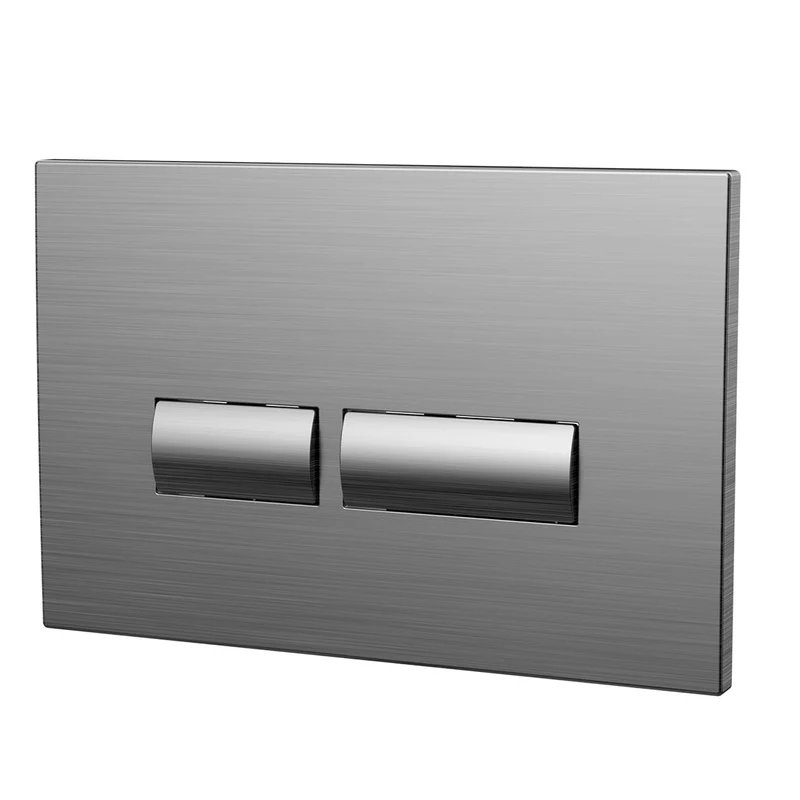 Objekt Ceramica 82cm WH WC Frame with Gun Metal Flush Plate