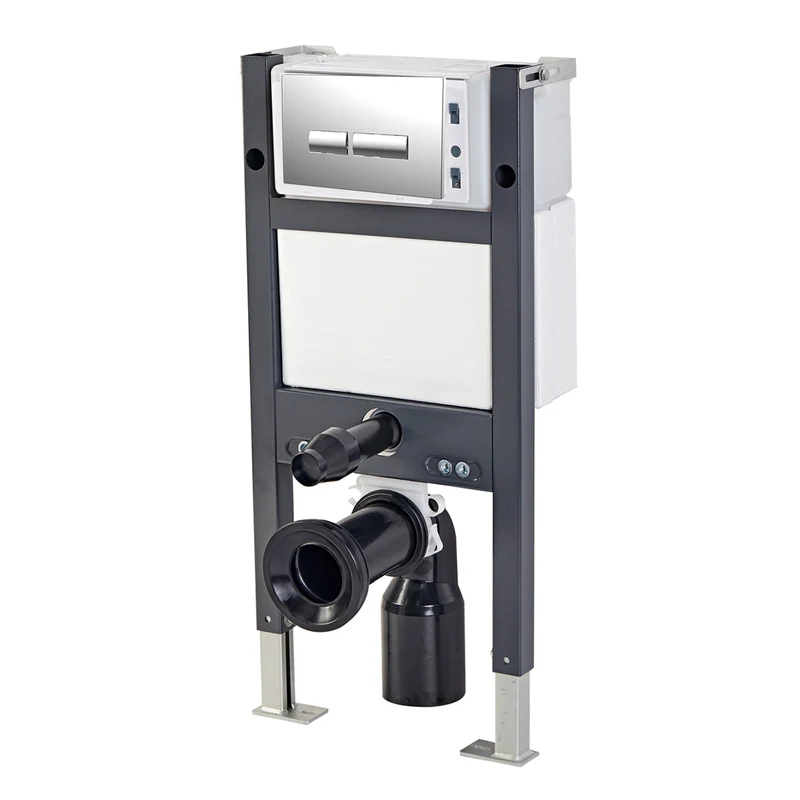 Objekt Ceramica 82cm WH WC Frame with Chrome Flush Plate