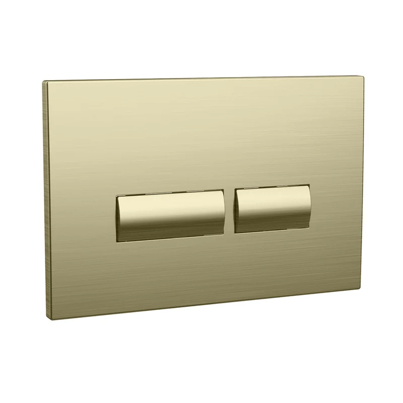 Objekt Ceramica 82cm WH WC Frame with Brushed Brass Flush Plate