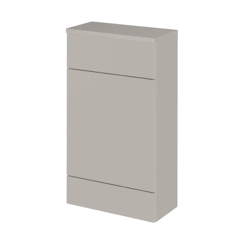 Hudson Reed Fusion 500mm Wc Unit (255mm Deep) Contemp Pebble Grey MFC Smooth Matt 882x505x260mm