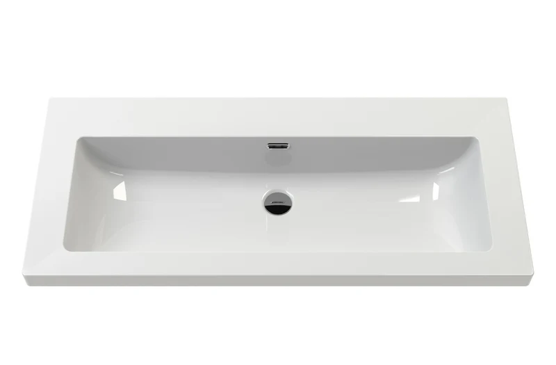 Lille 800mm Wall Hung 2 Drawer Vanity Unit & Modern Fireclay Basin With No Tap Holes - Fern Green Matt