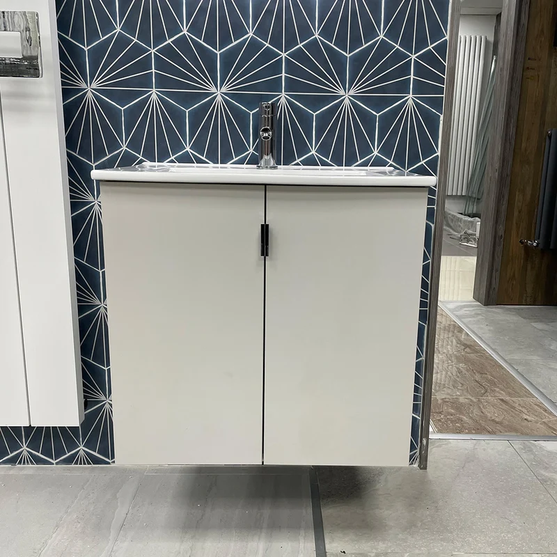600mm Wall Hung Vanity Unit - Matt Grey
