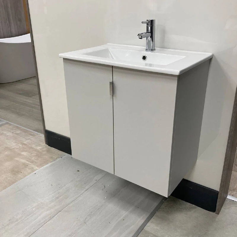 600mm Wall Hung Vanity Unit - Matt Grey